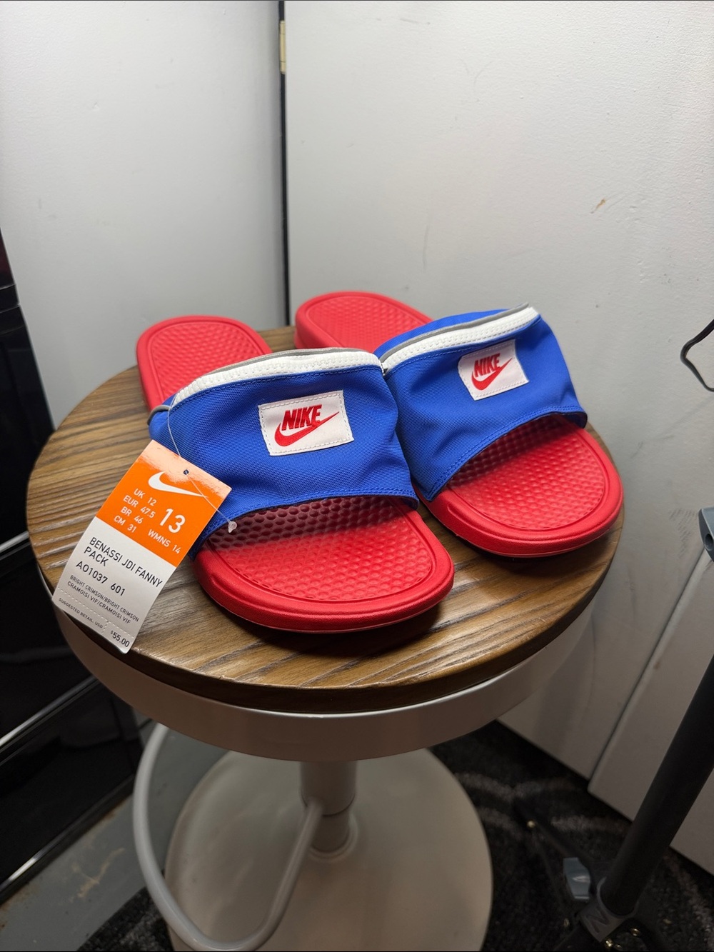 Nike Benassi JDI Fanny Pack Slides - Size 13 Rare